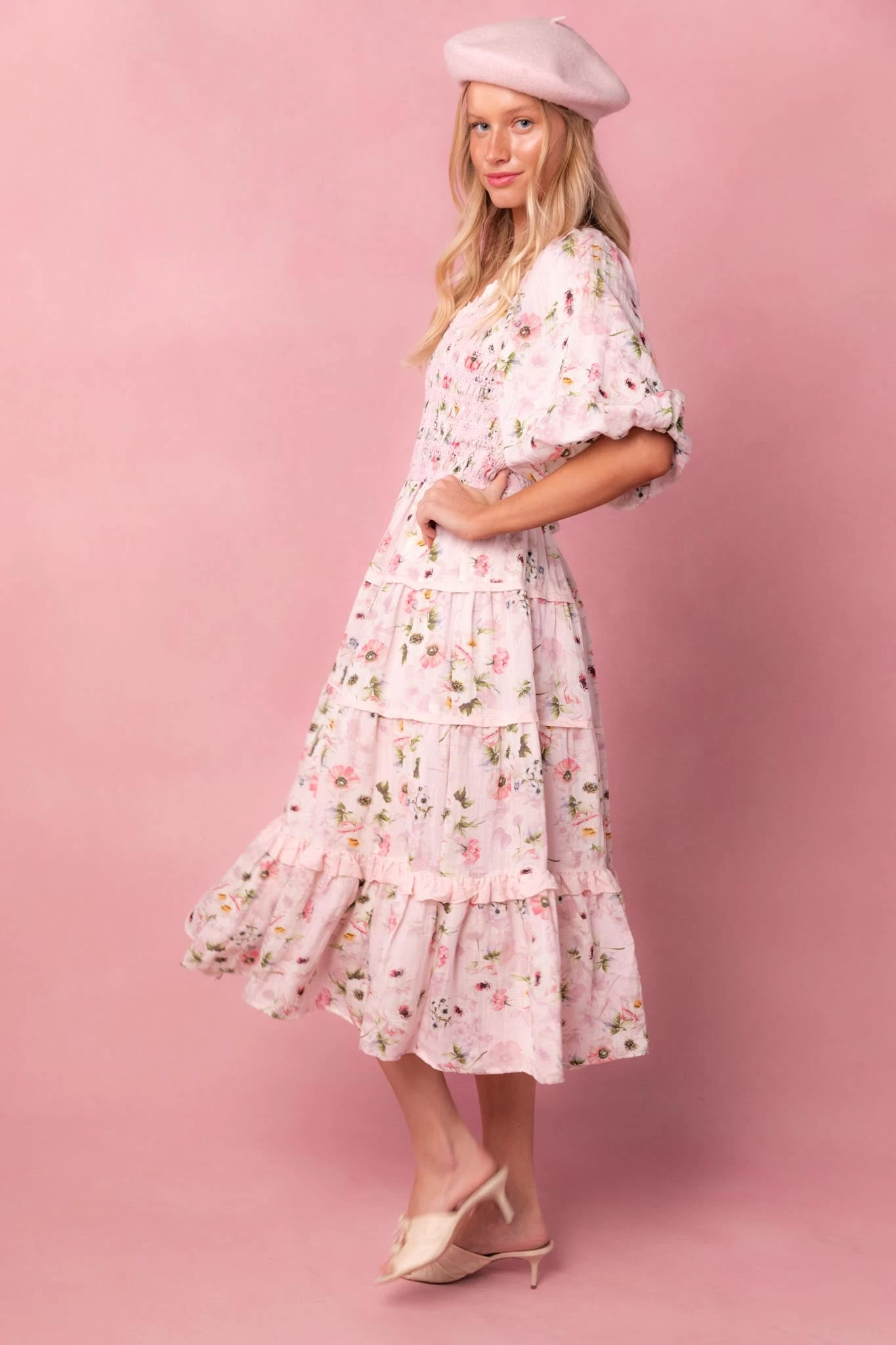 Roselyn Dress In Pink - Image 11
