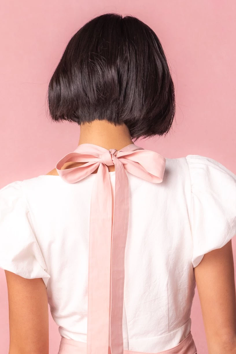 Ivy Apron In Floral Cotton - Image 8