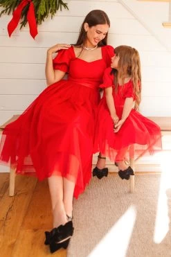 Ballerina Dress In Red - FINAL SALE