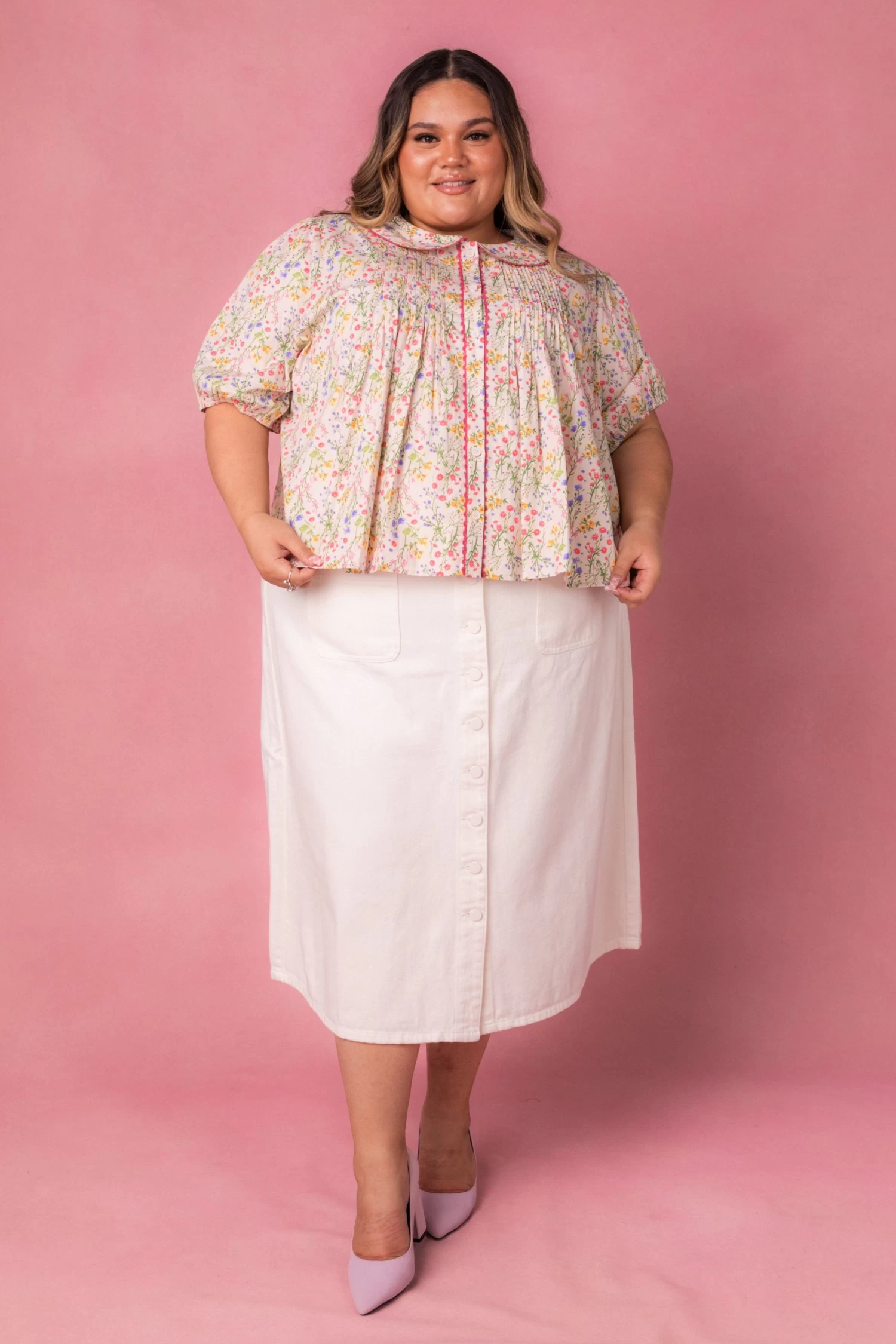 Betty Blouse In Floral - Image 9