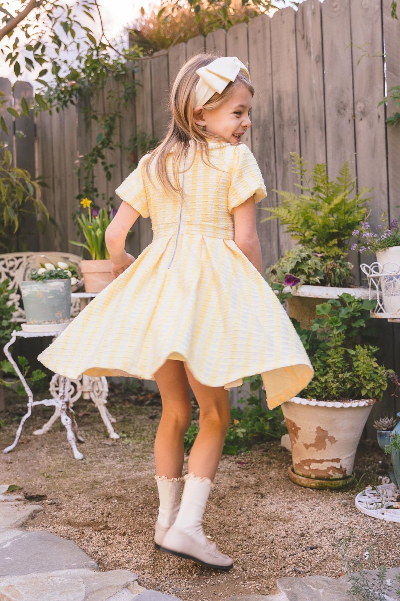 Mini Celine Dress In Yellow - Image 5
