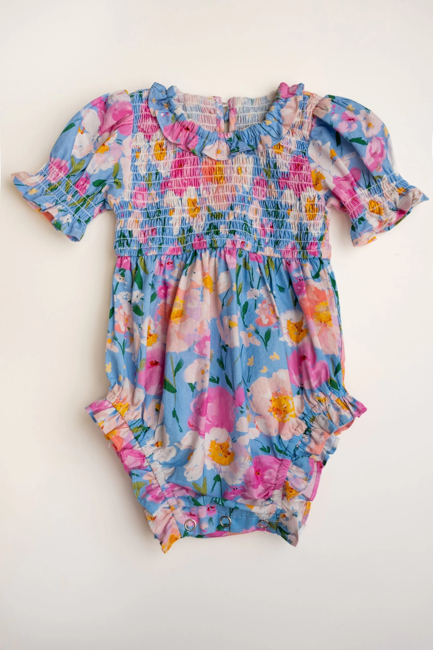 Baby Delia Romper In Blue