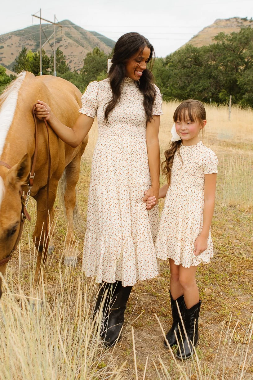 Mini Delia Dress In Ditsy Floral - Image 10