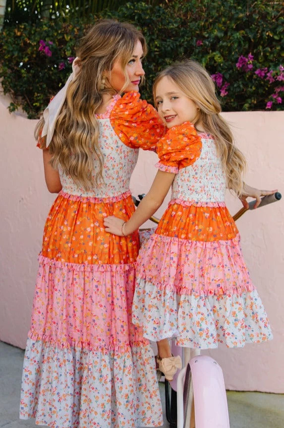 Mini Emily Dress In Sorbet - Image 11