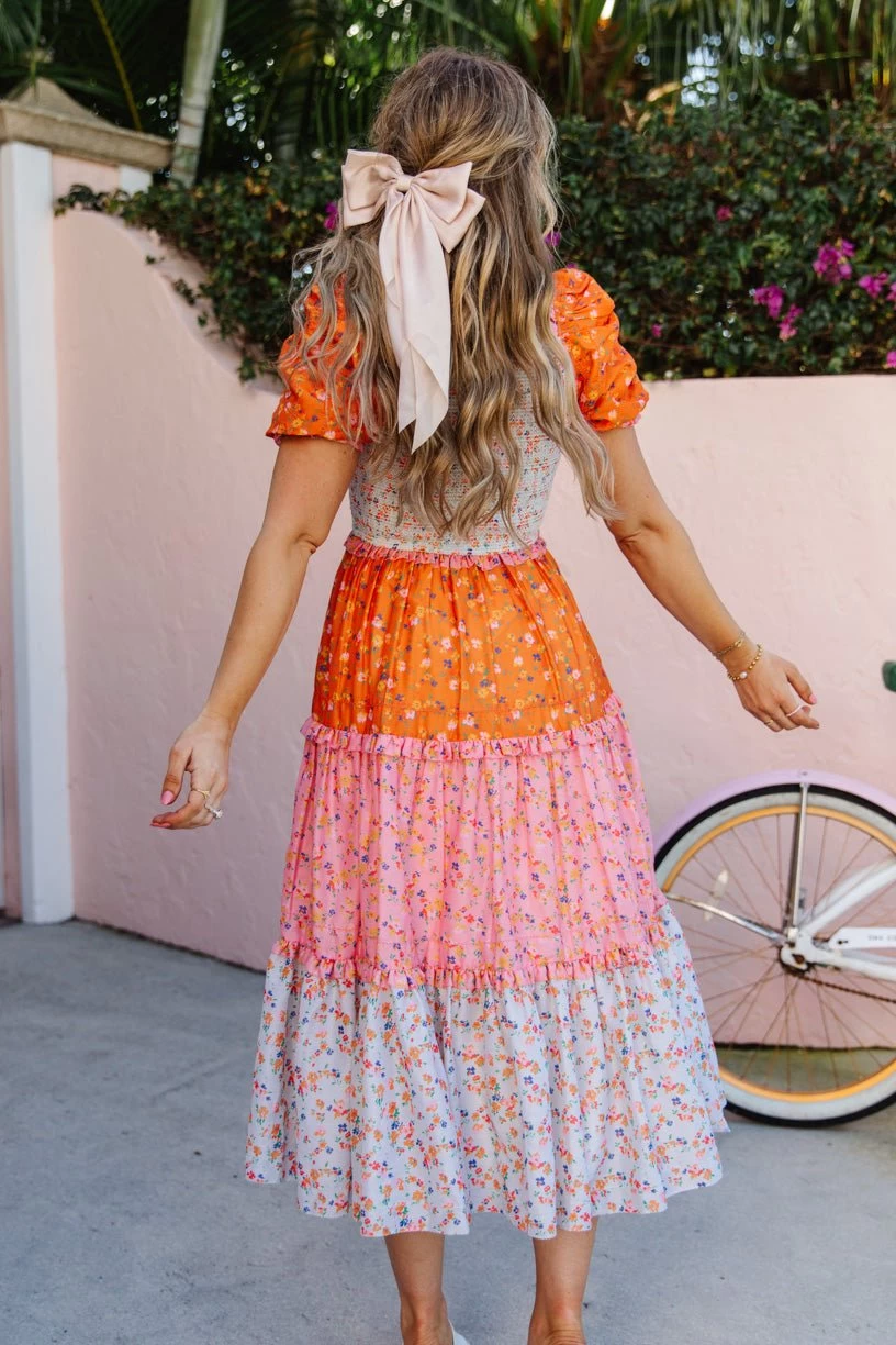 Emily Dress In Sorbet - Image 10