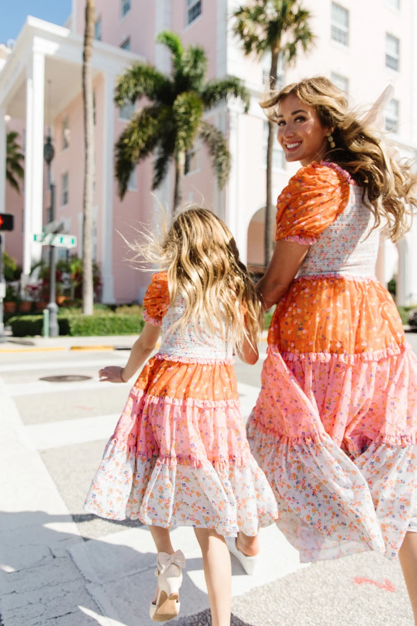 Mini Emily Dress In Sorbet - Image 8