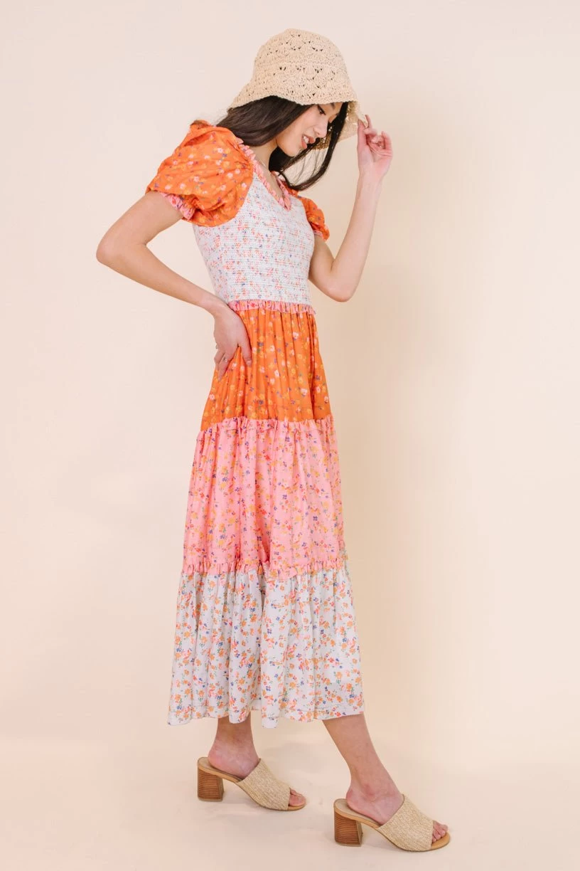 Emily Dress In Sorbet - Image 8