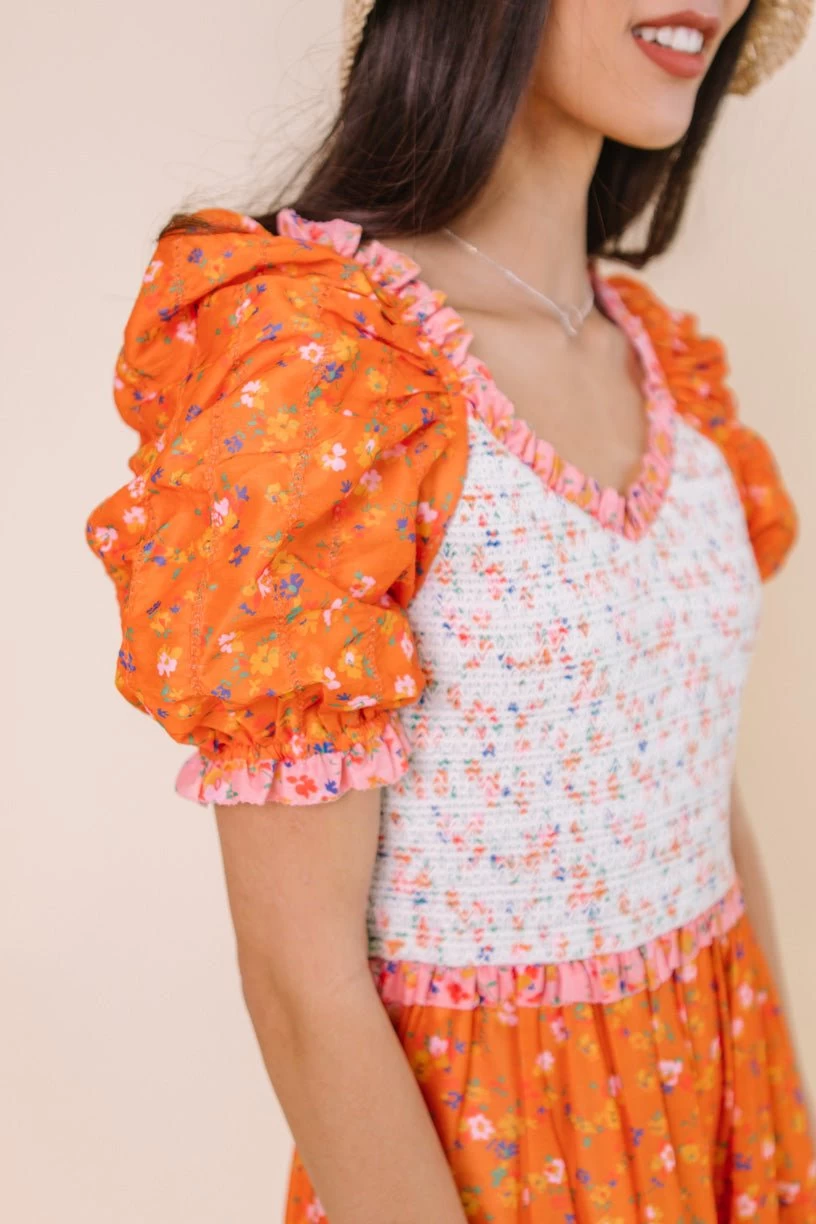 Emily Dress In Sorbet - Image 17