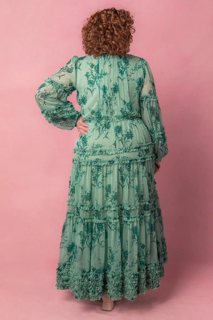Geneva Dress In Bright Green - Image 9