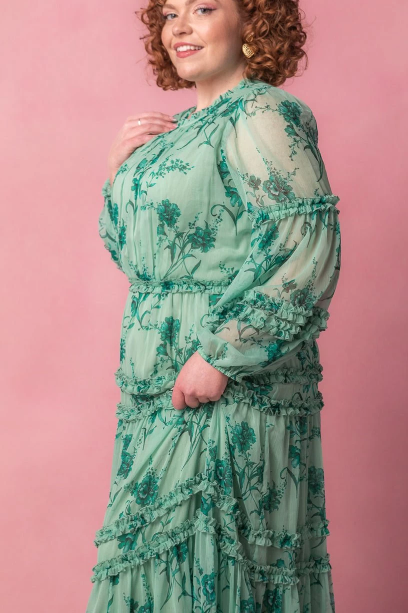 Geneva Dress In Bright Green - Image 7