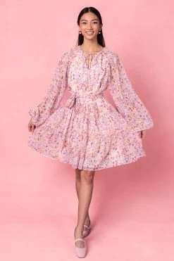 Imogen Short Dress In Blush