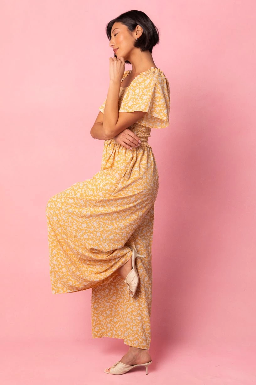 Indie Jumpsuit In Yellow - Image 3