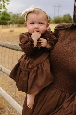 Baby Leena Dress Set In Java - FINAL SALE