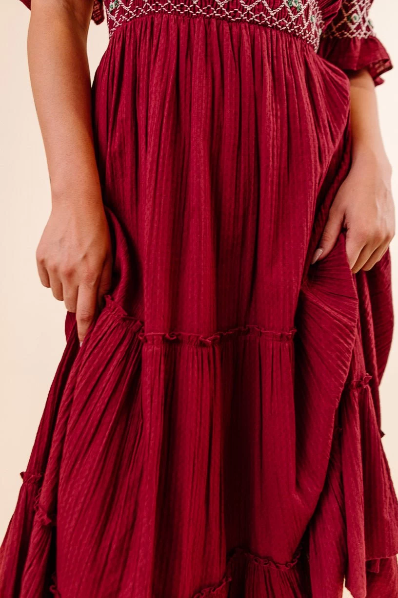 Liesl Midi Dress In Red - FINAL SALE - Image 9