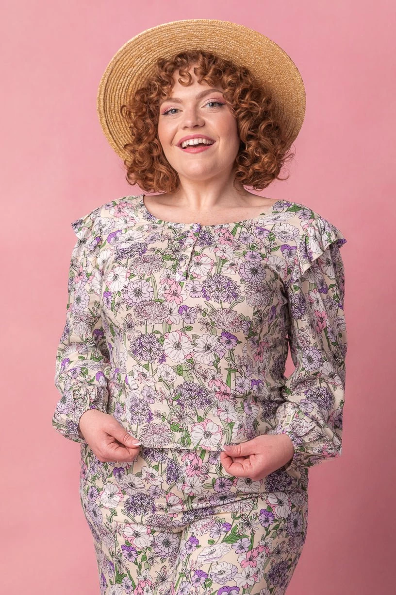 Lo Blouse In Floral Bloom - Image 10