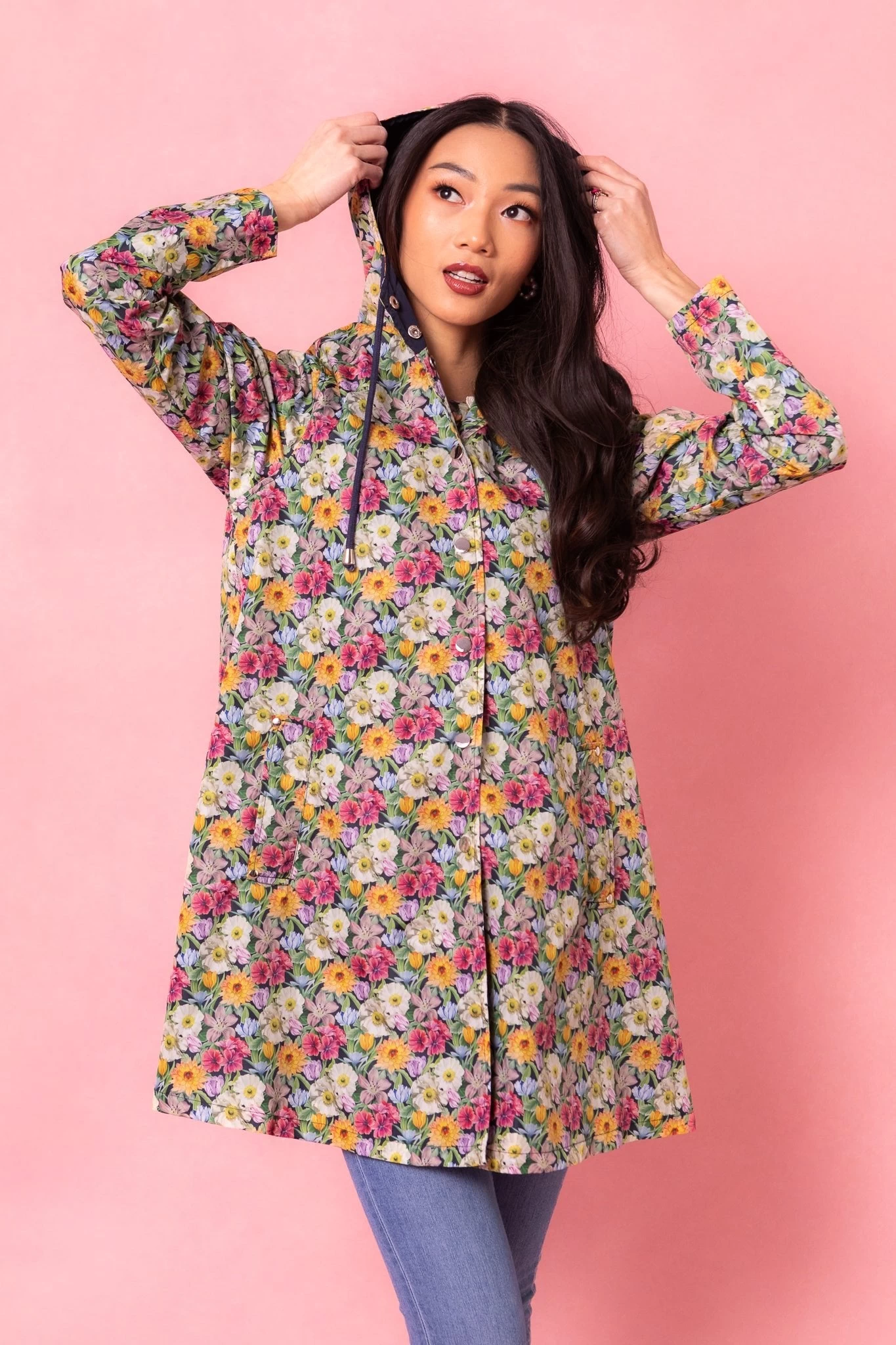 London Raincoat Made With Liberty Fabric - Image 3