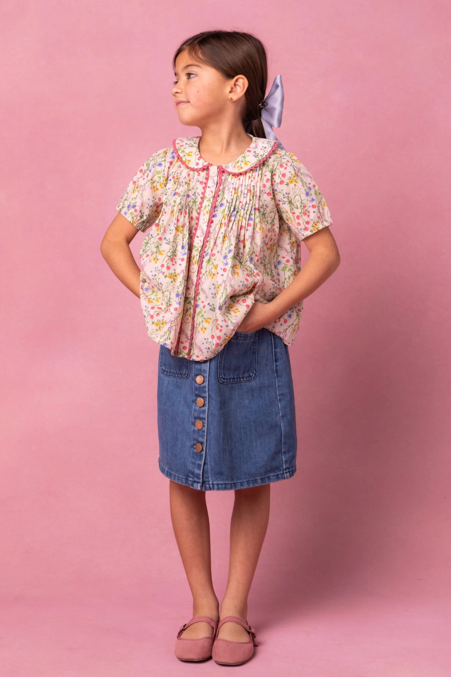 Mini Betty Blouse In Floral - Image 2
