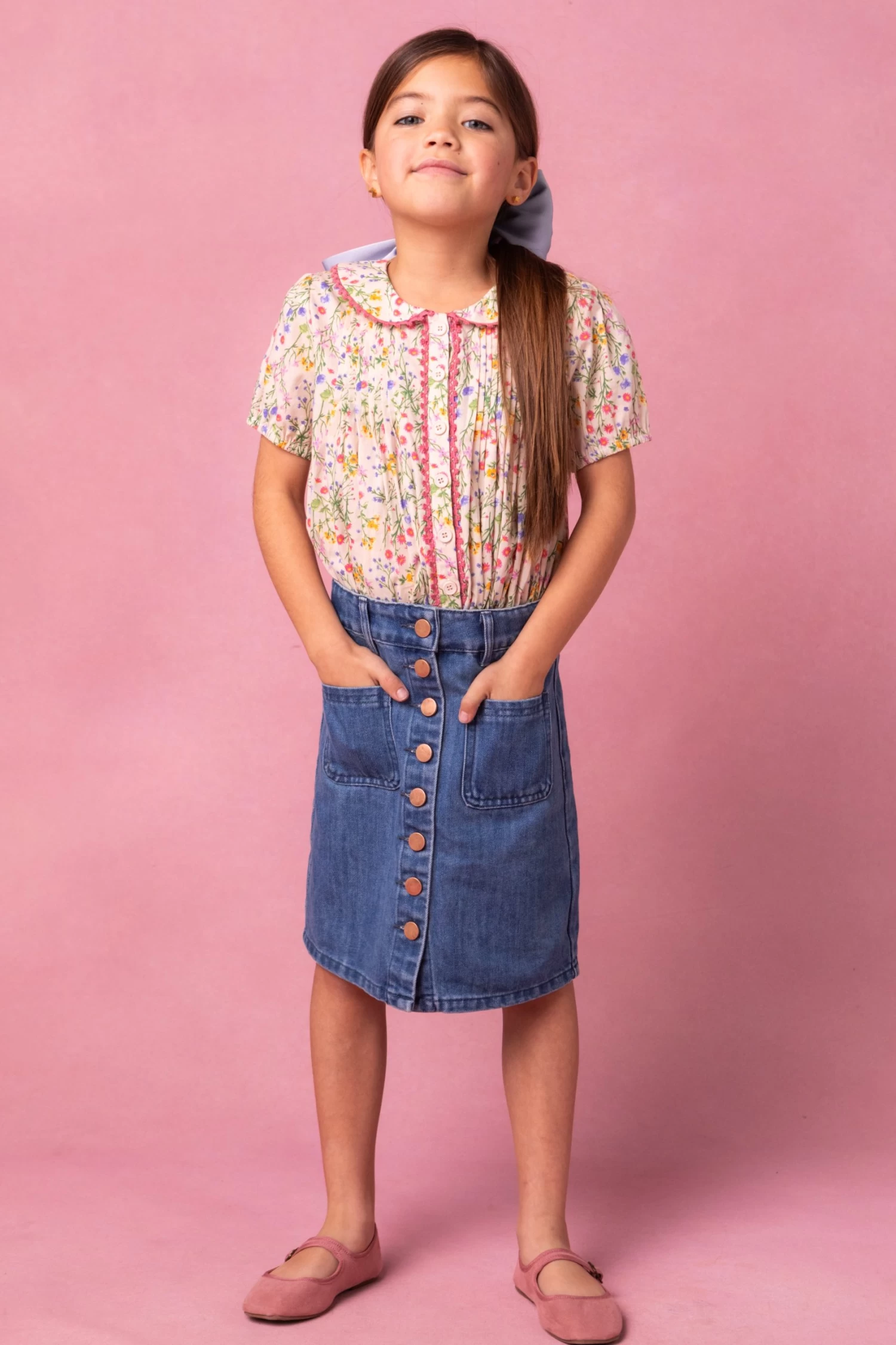 Mini Betty Blouse In Floral - Image 5