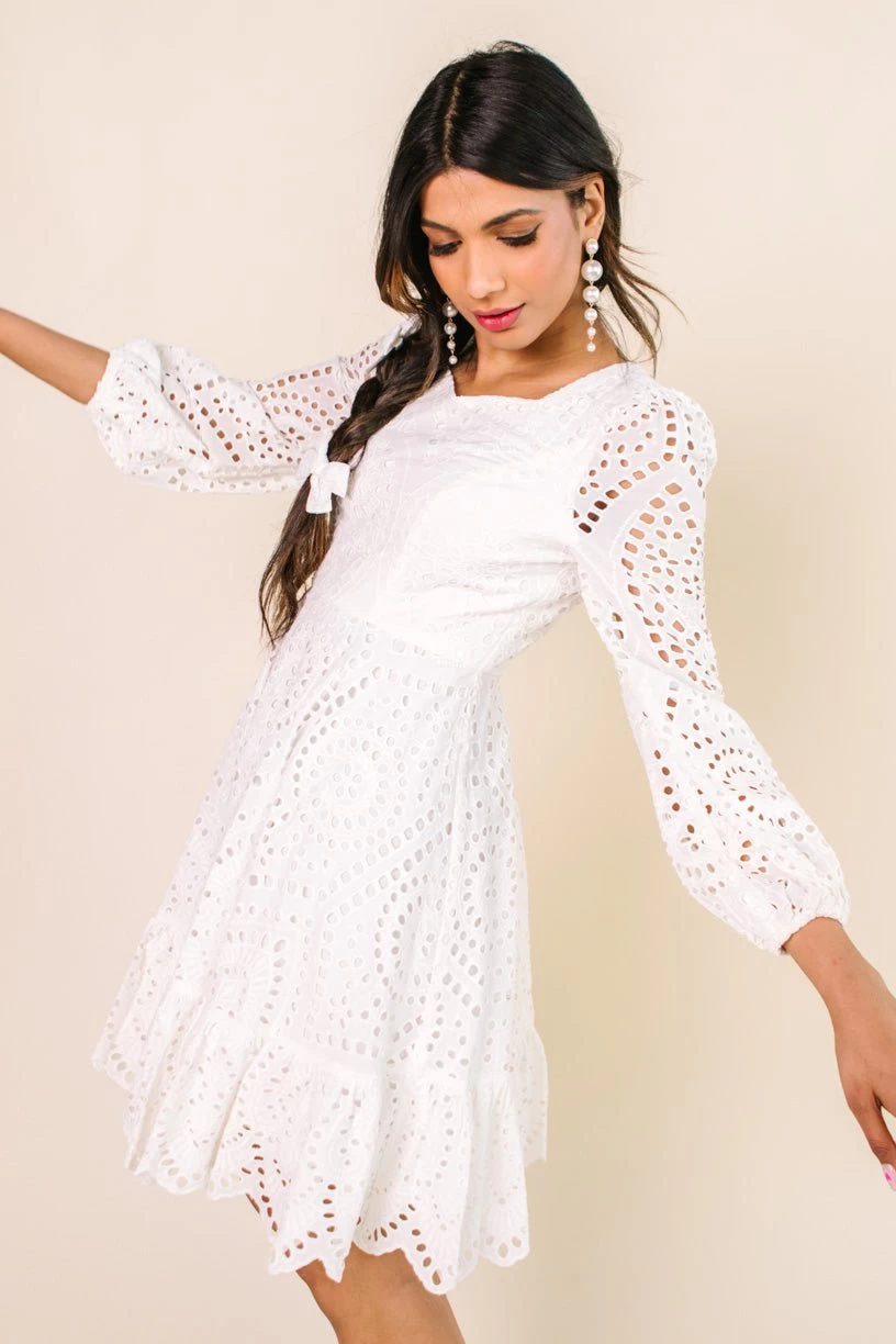 Naomi Eyelet Dress - Image 15