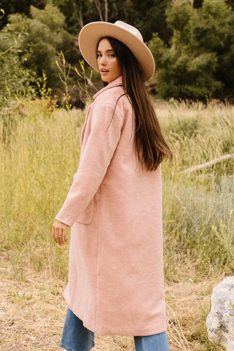 Polly Coat In Pink - FINAL SALE - Image 10