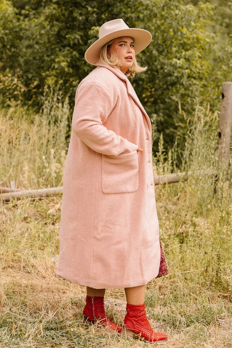 Polly Coat In Pink - FINAL SALE - Image 14