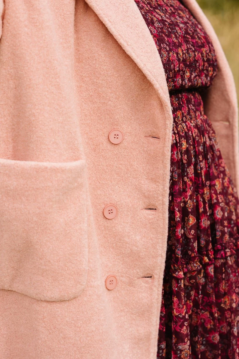 Polly Coat In Pink - FINAL SALE - Image 13