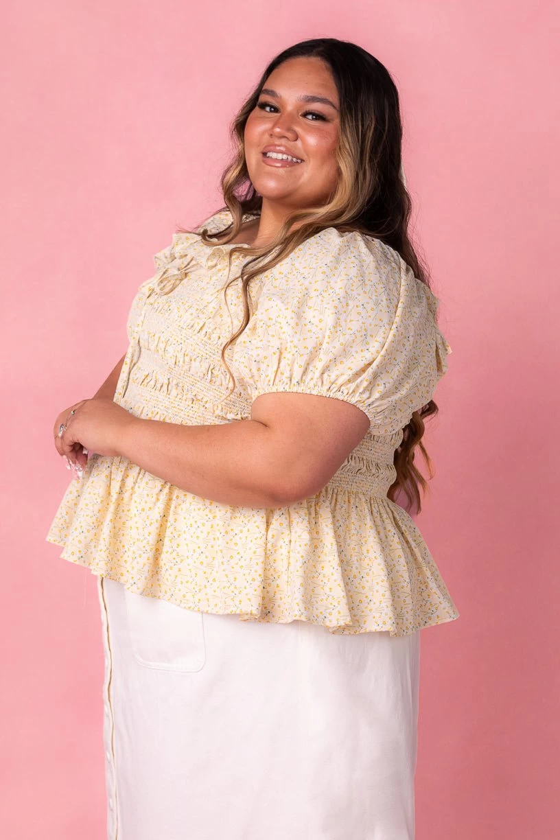 Rae Top In Yellow - Image 6