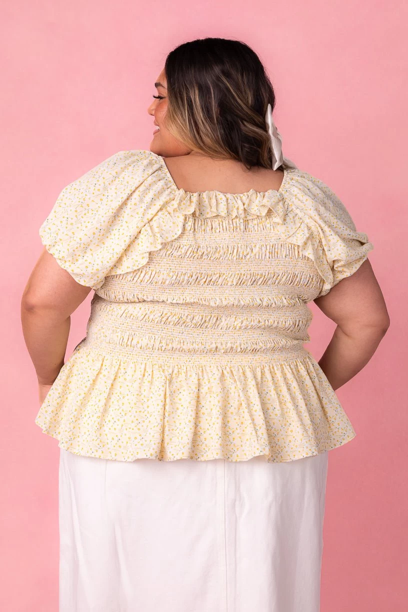 Rae Top In Yellow - Image 7