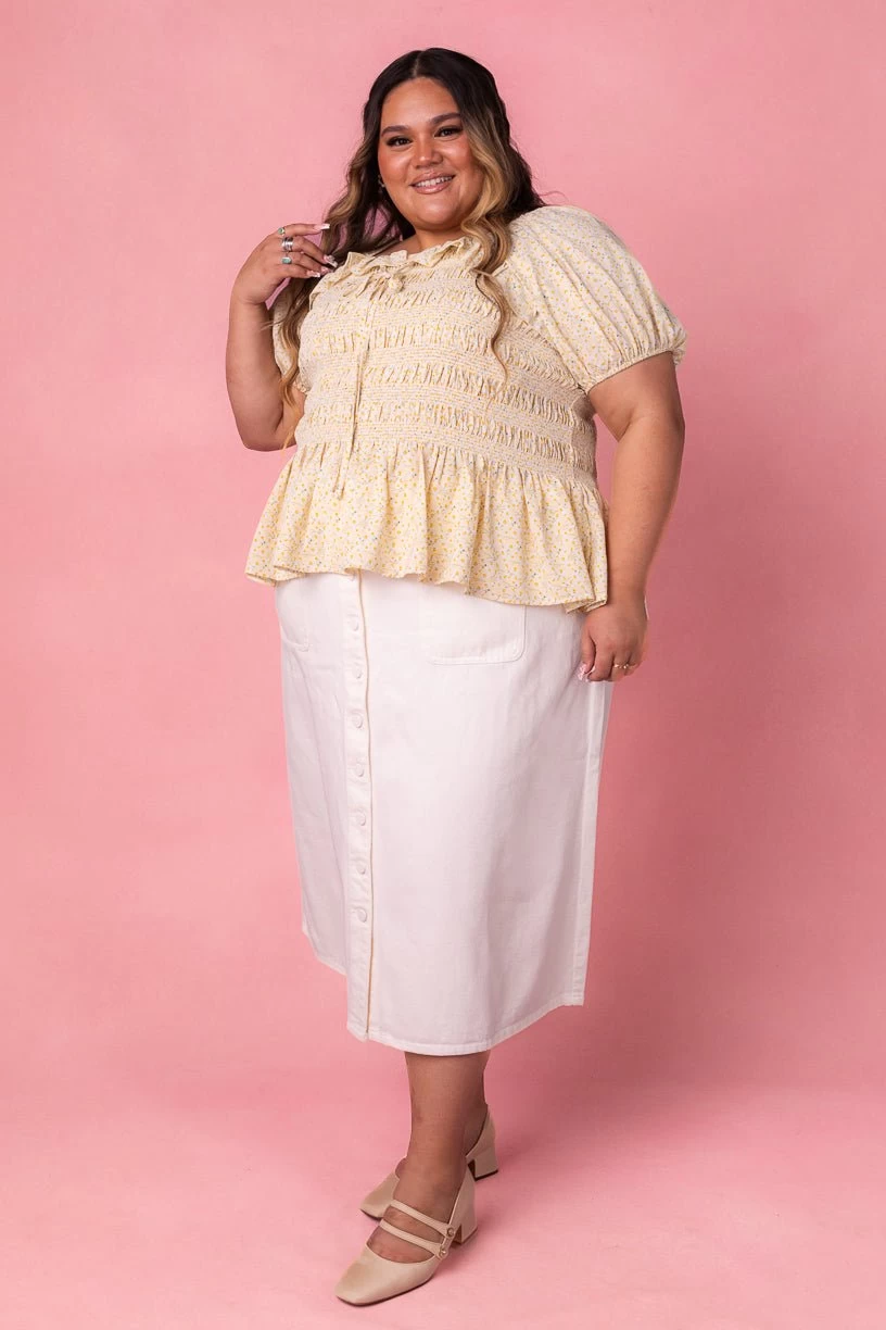 Rae Top In Yellow - Image 5