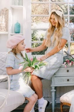 Reese Shift Dress In Periwinkle Blue