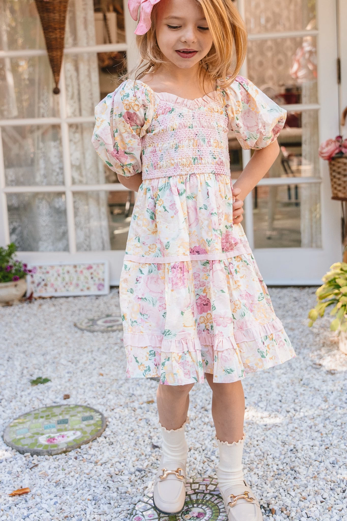 Mini Roselyn Dress In Pastel Floral - Image 5