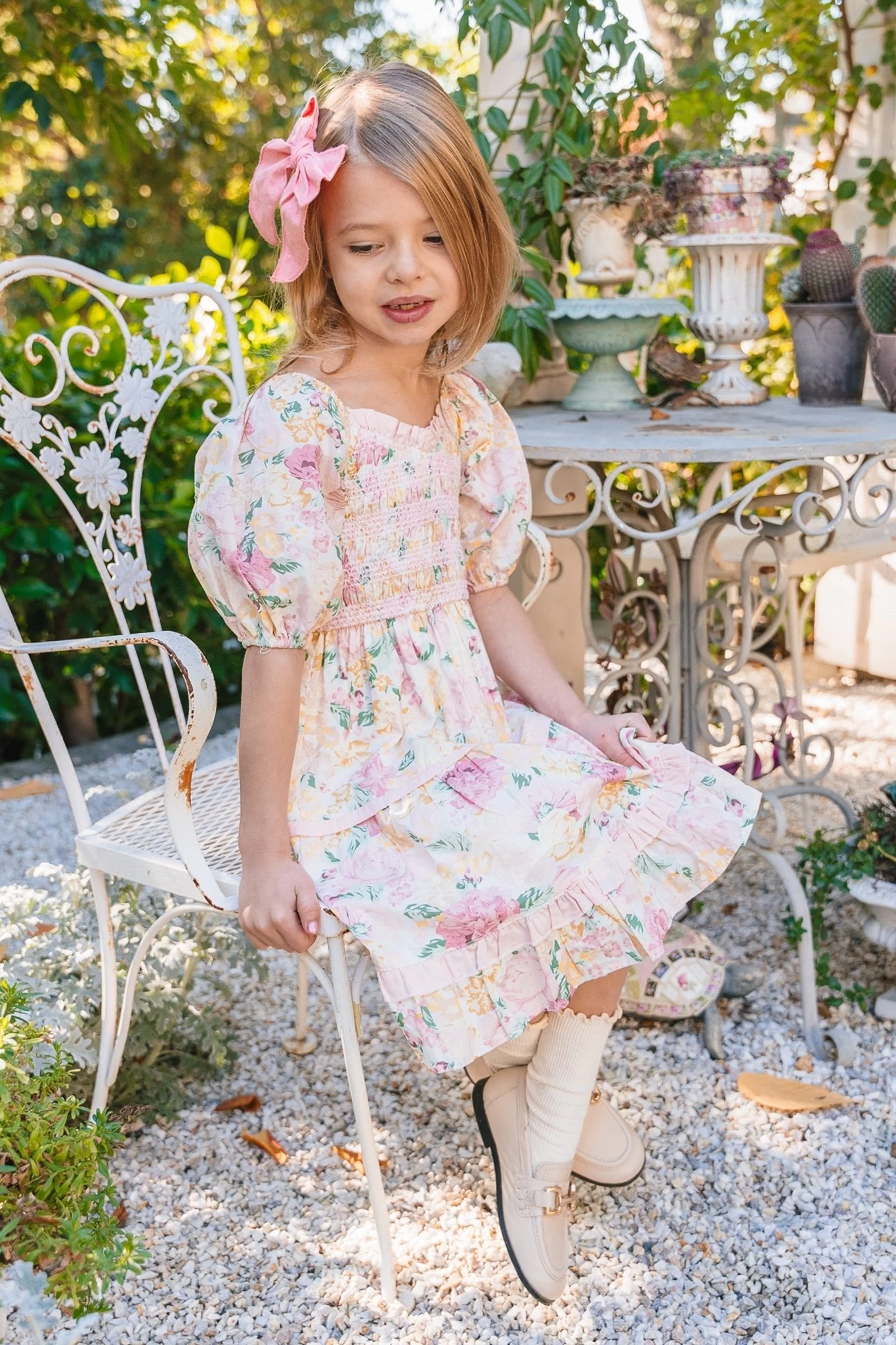 Mini Roselyn Dress In Pastel Floral