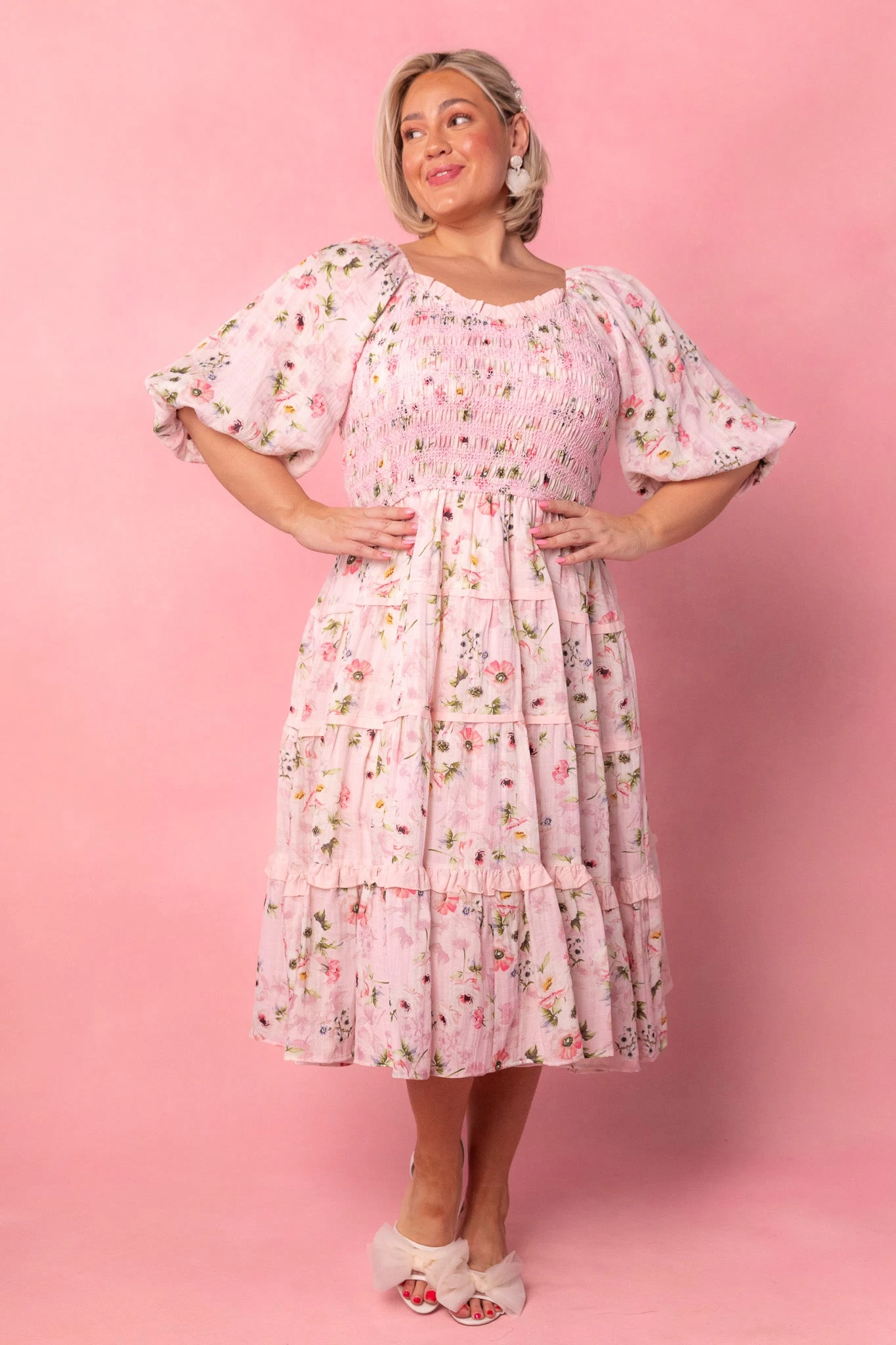 Roselyn Dress In Pink - Image 5