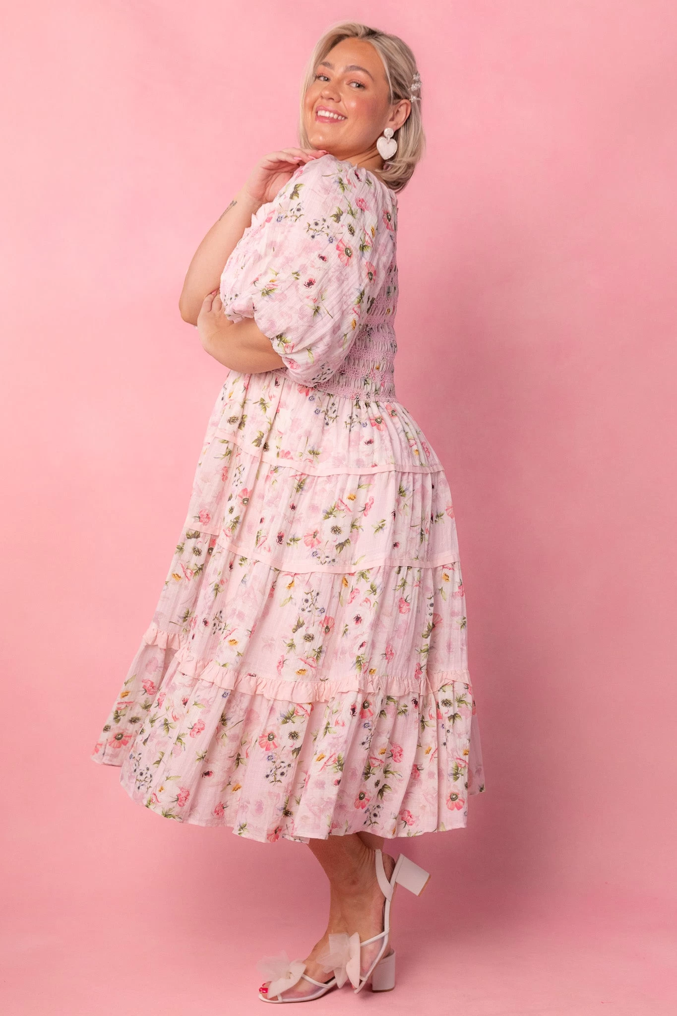 Roselyn Dress In Pink - Image 4