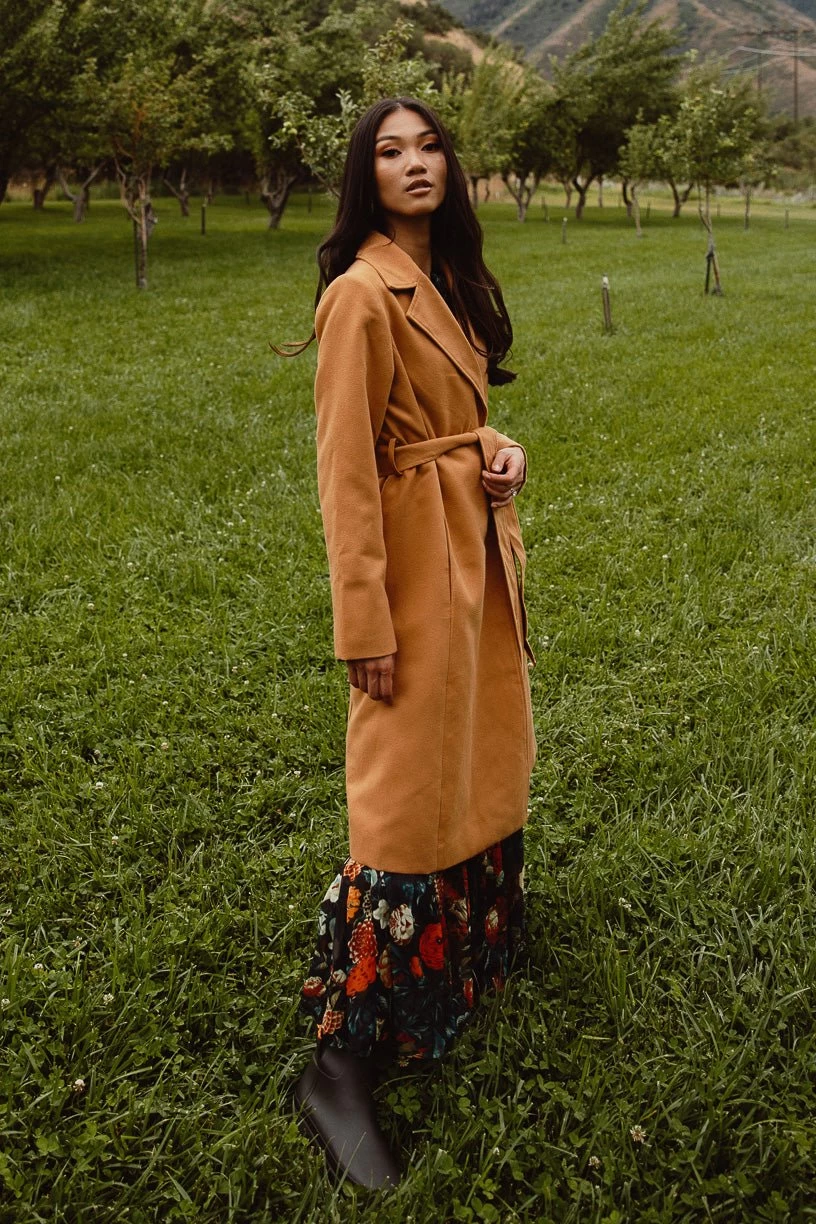 Sloane Coat In Camel - FINAL SALE - Image 6