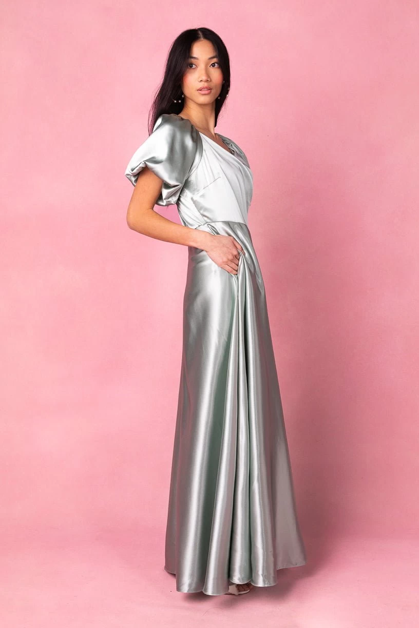 Tessie Dress In Sage - Image 4