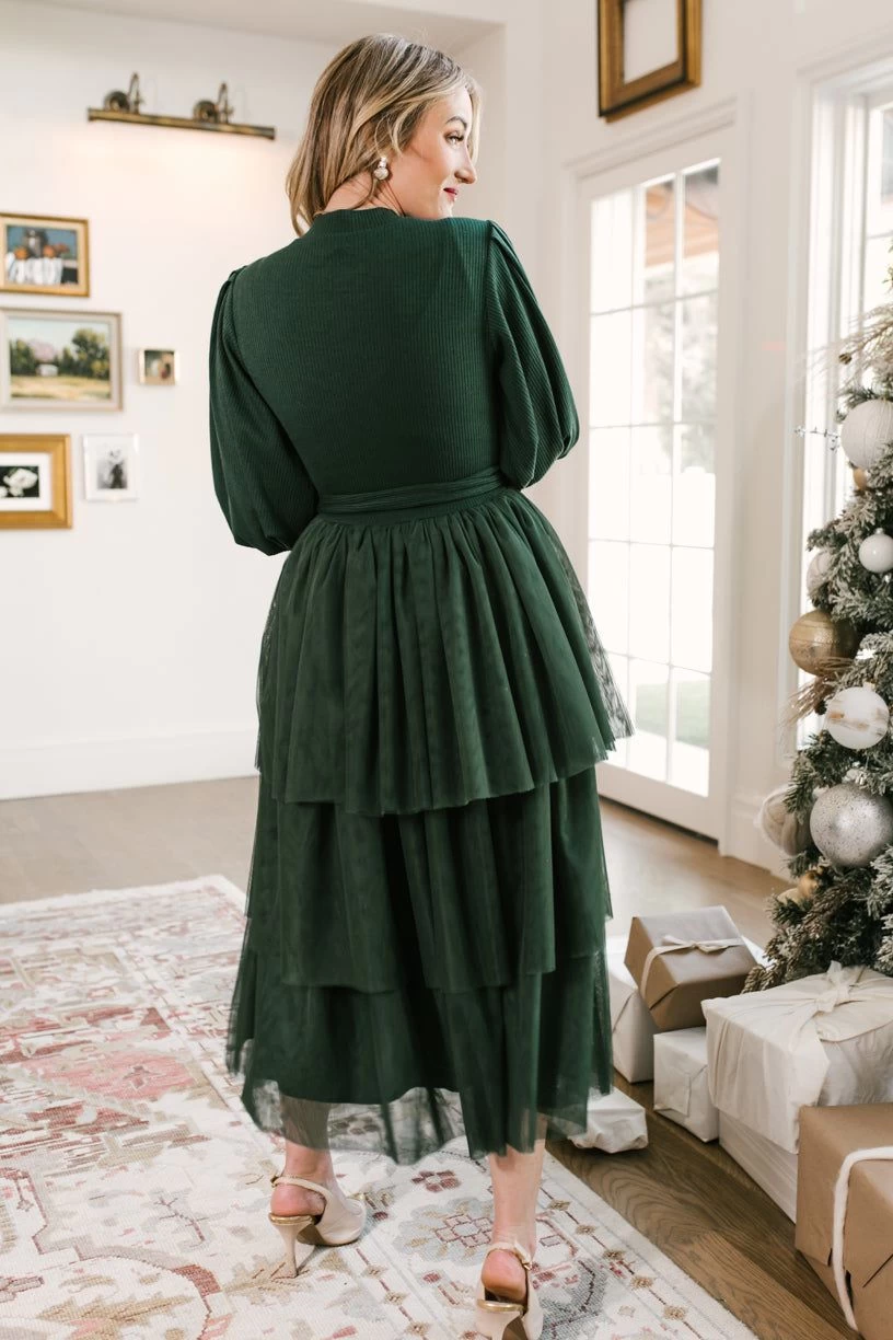 Cosette Dress In Green - FINAL SALE - Image 9