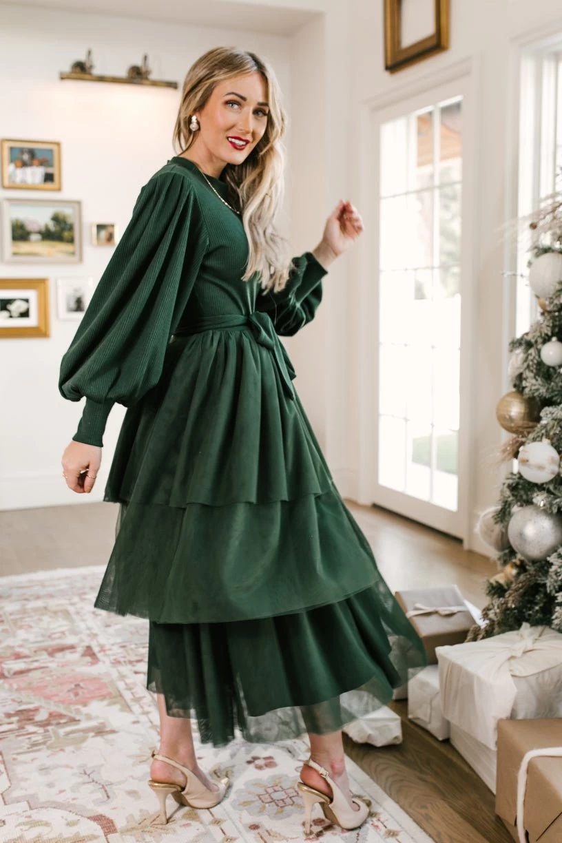 Cosette Dress In Green - FINAL SALE - Image 2