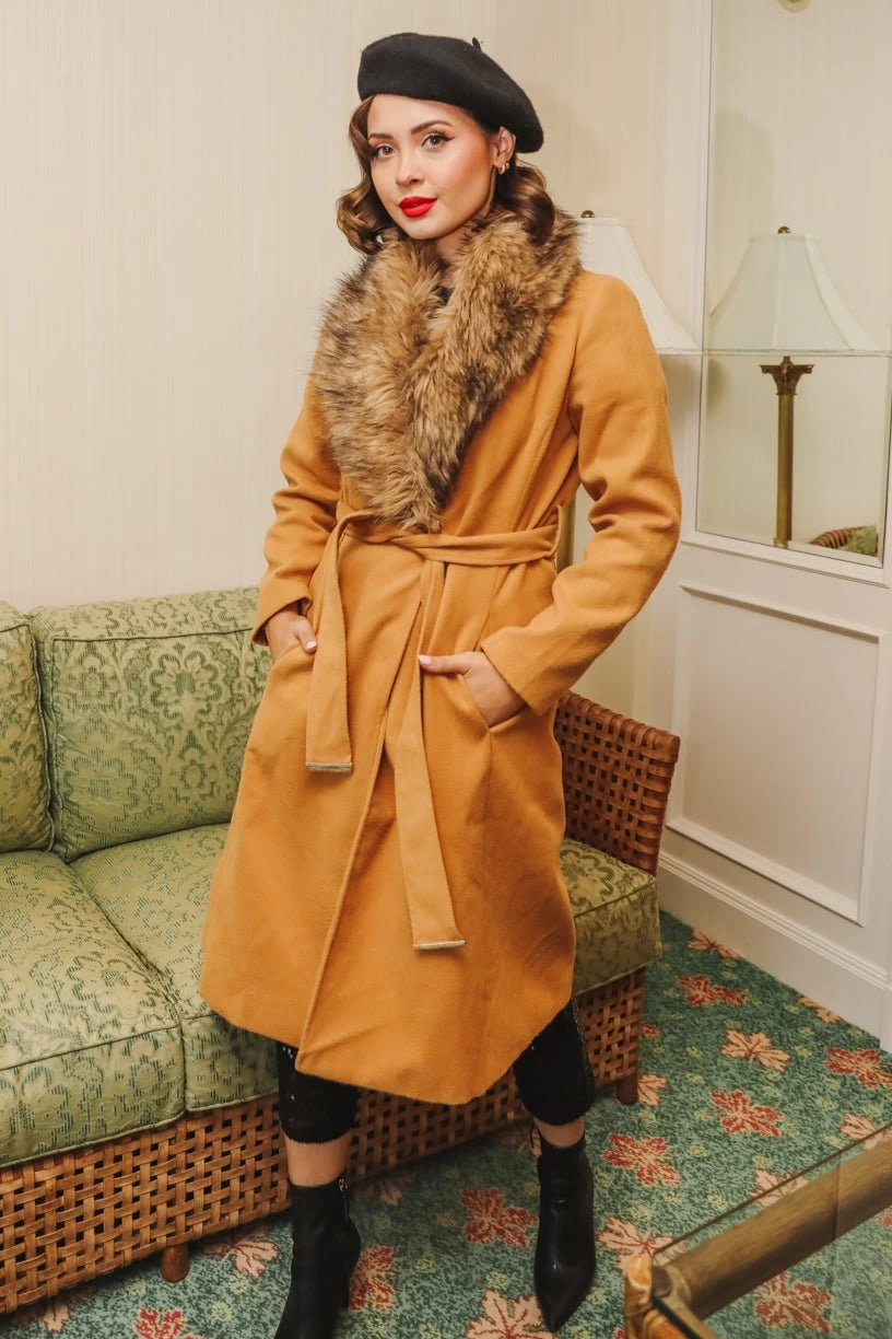 Sloane Coat In Camel - FINAL SALE - Image 9