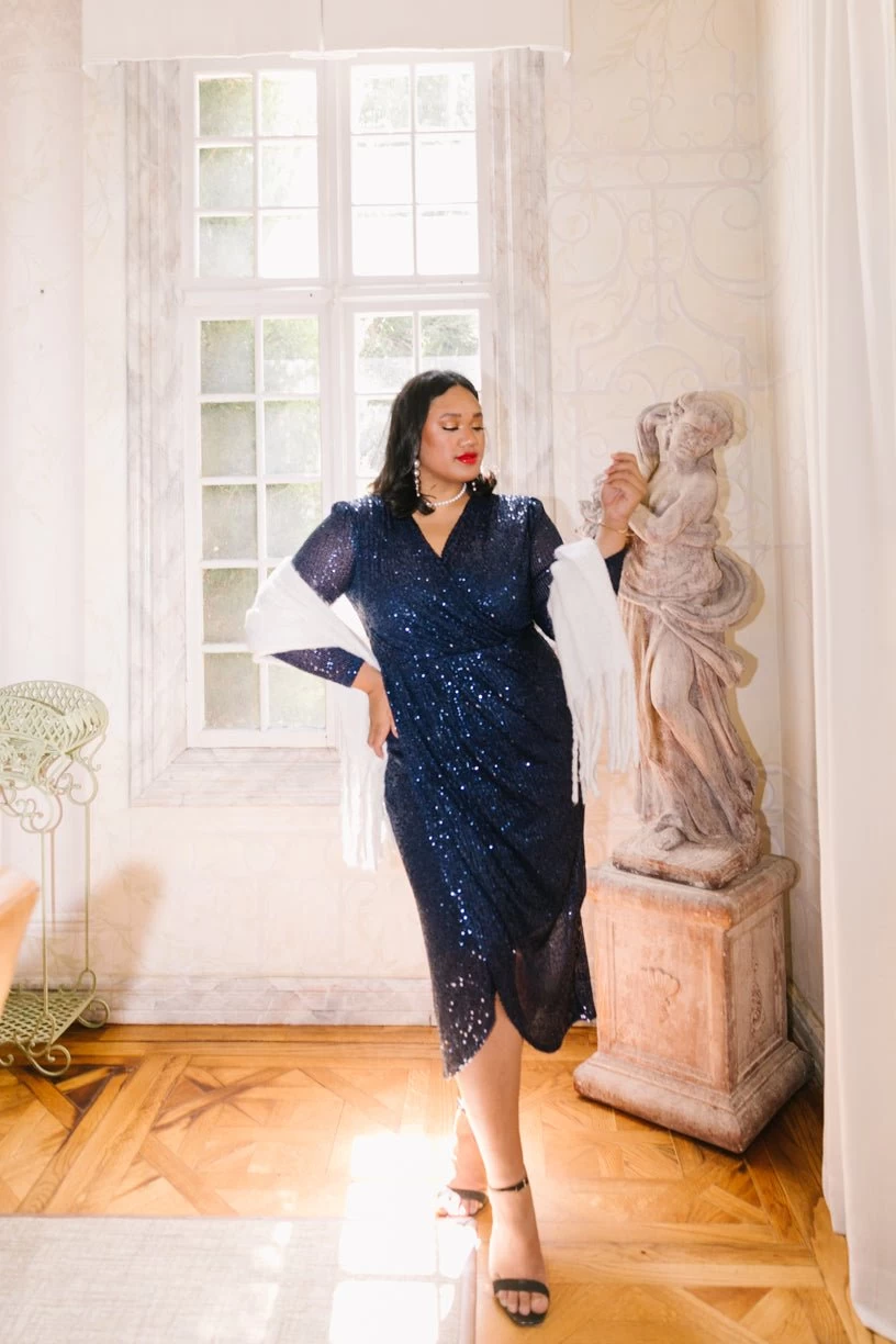 Starstruck Dress In Navy - FINAL SALE - Image 10