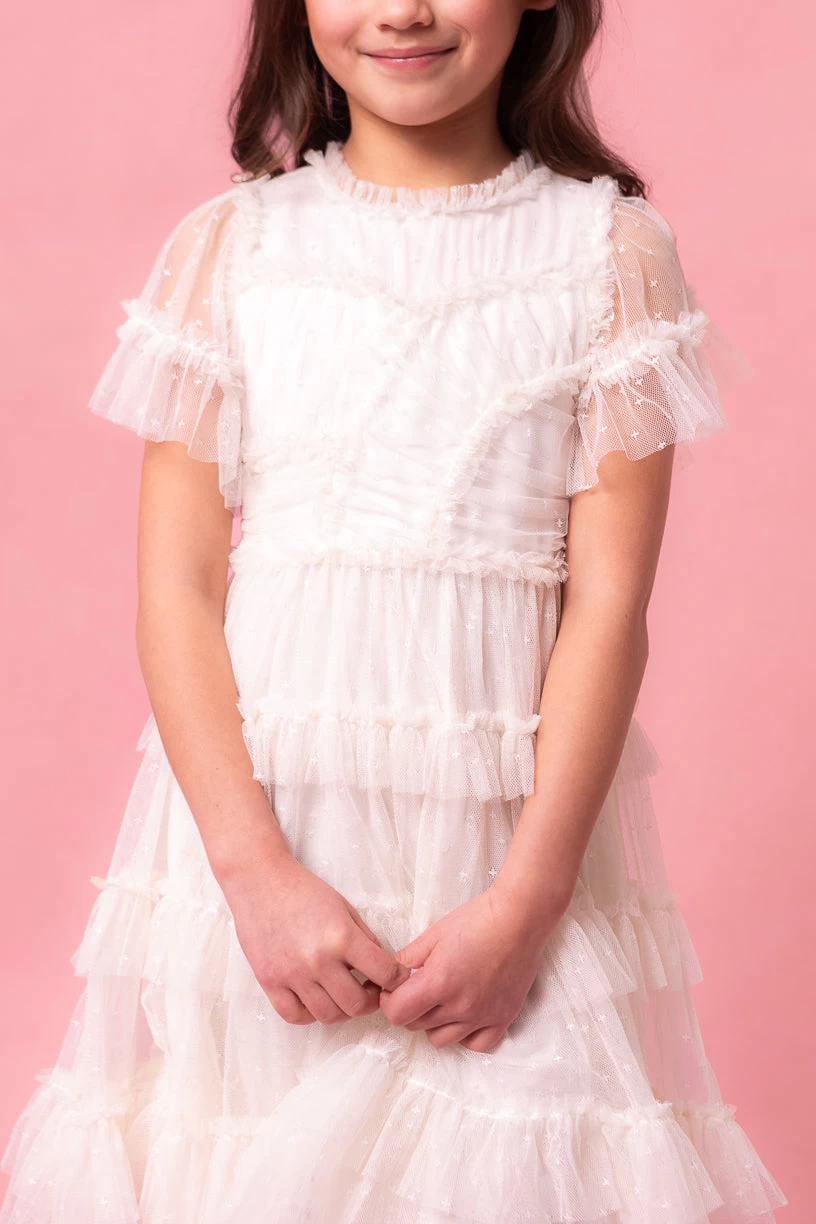 Mini Whimsical Dress In White - Image 15