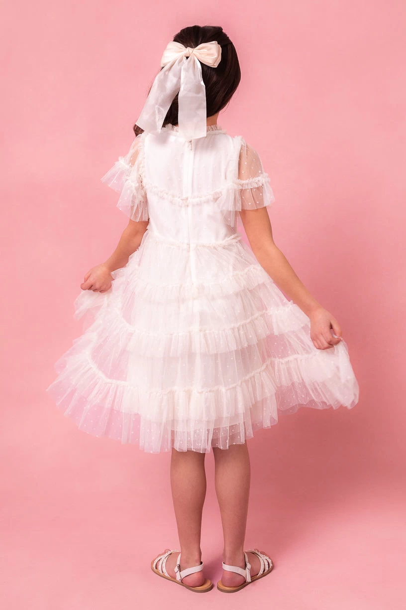 Mini Whimsical Dress In White - Image 14