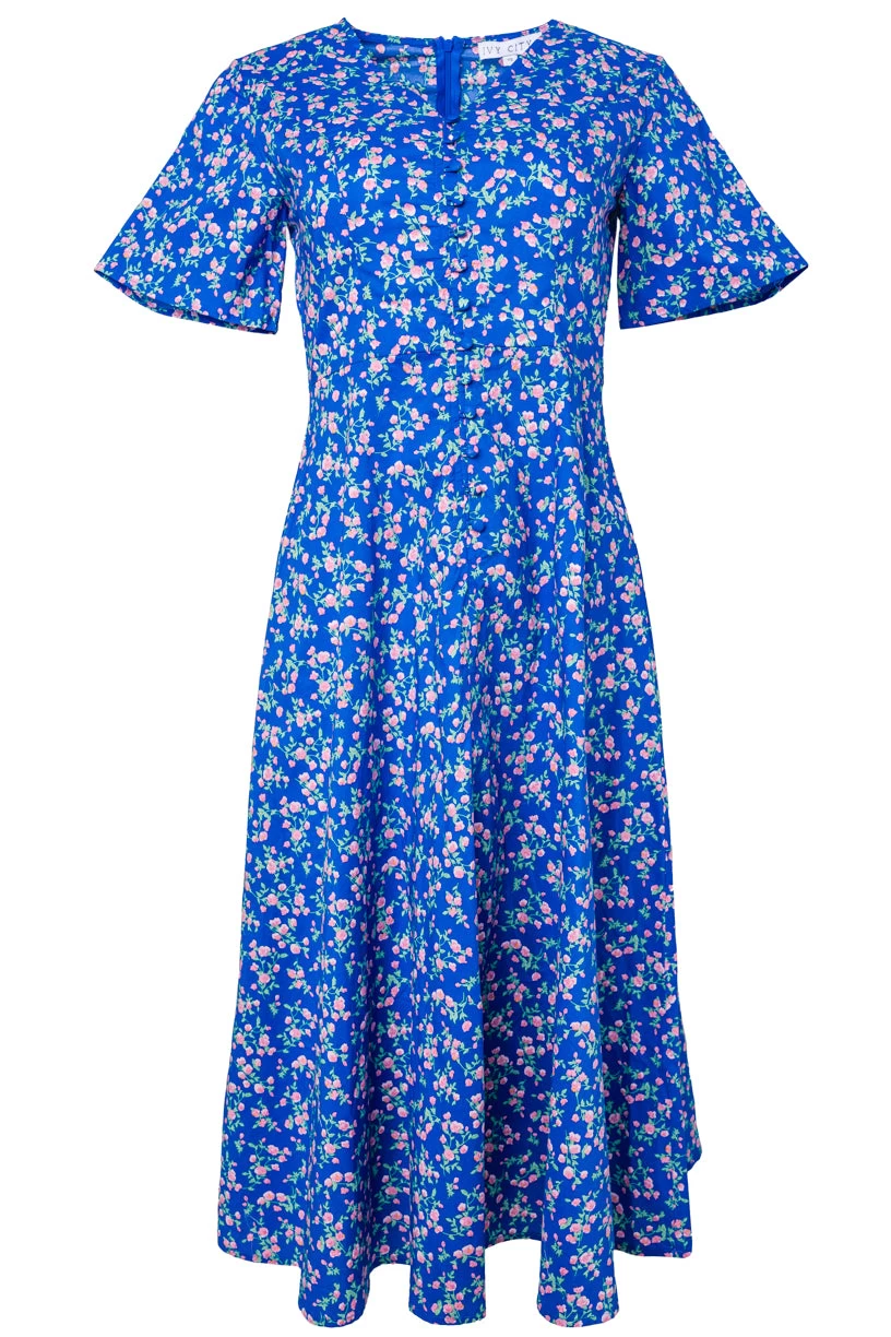 Allie Dress In Royal Blue - Image 7