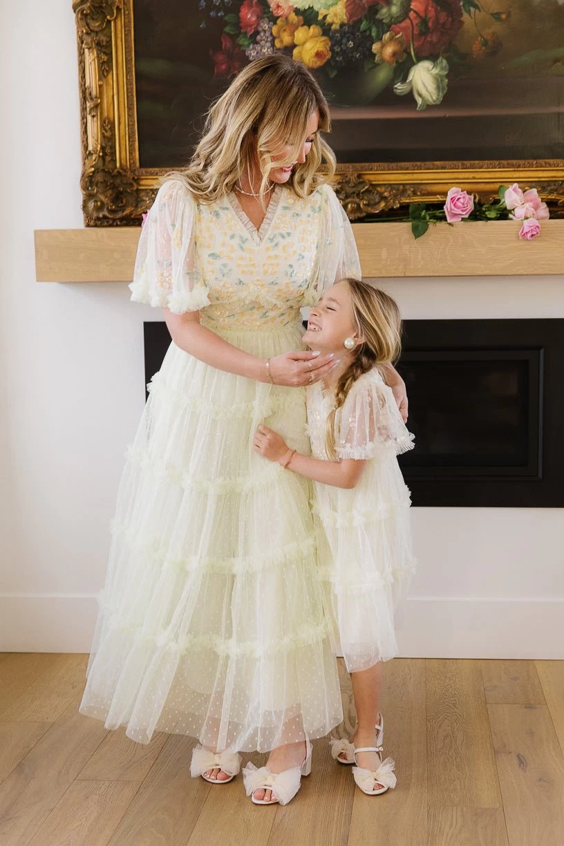 Annalise Dress In Light Yellow - FINAL SALE - Image 6