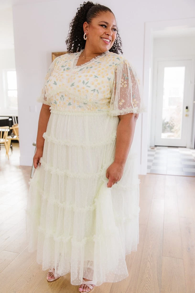 Annalise Dress In Light Yellow - FINAL SALE - Image 3