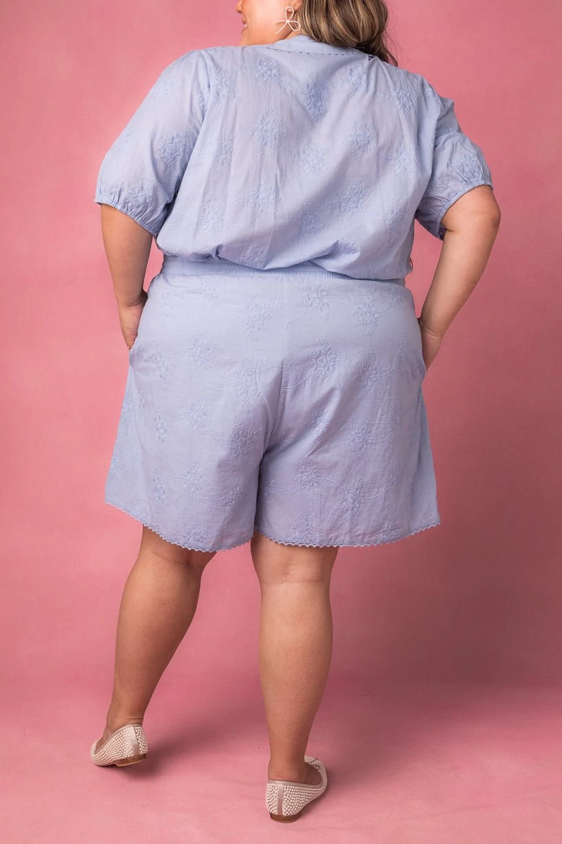 Betty Shorts In Blue - Image 10