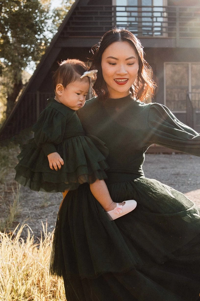 Baby Cosette Dress Set In Green - FINAL SALE - Image 5