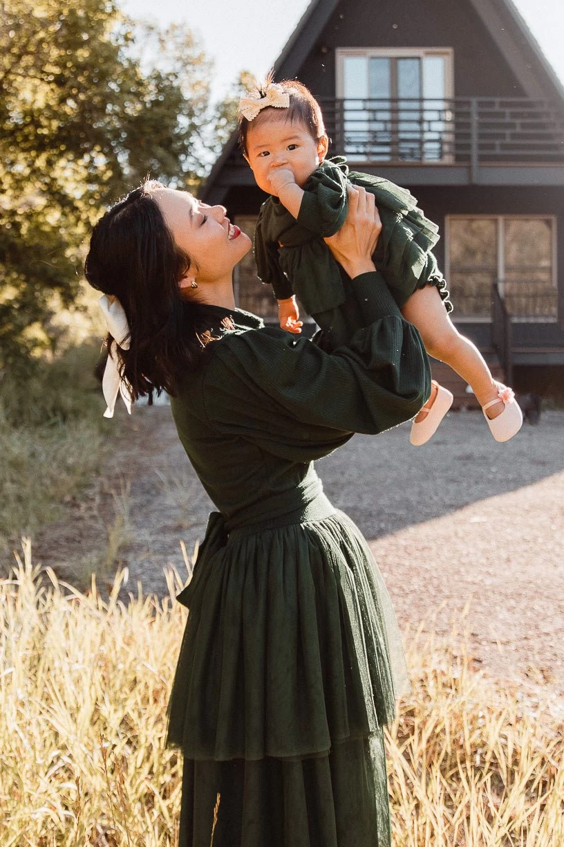 Baby Cosette Dress Set In Green - FINAL SALE - Image 7