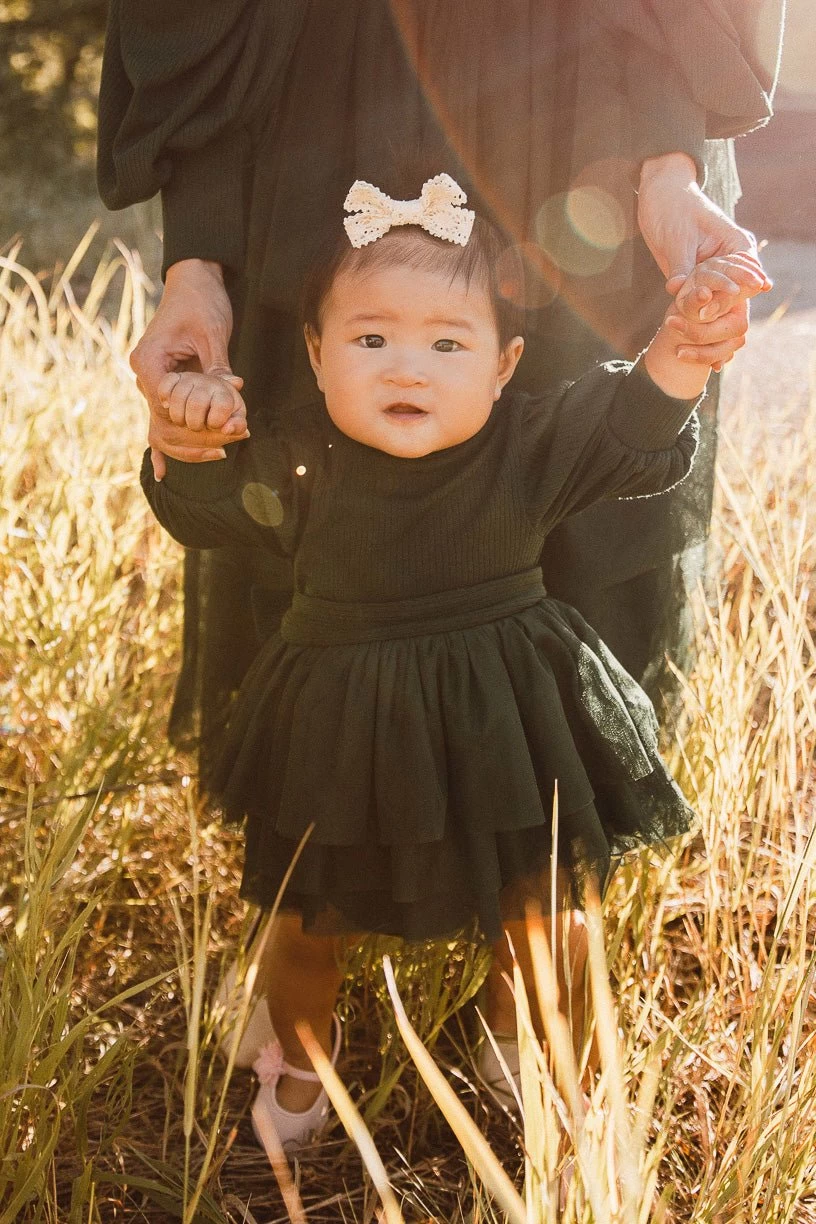 Baby Cosette Dress Set In Green - FINAL SALE - Image 2