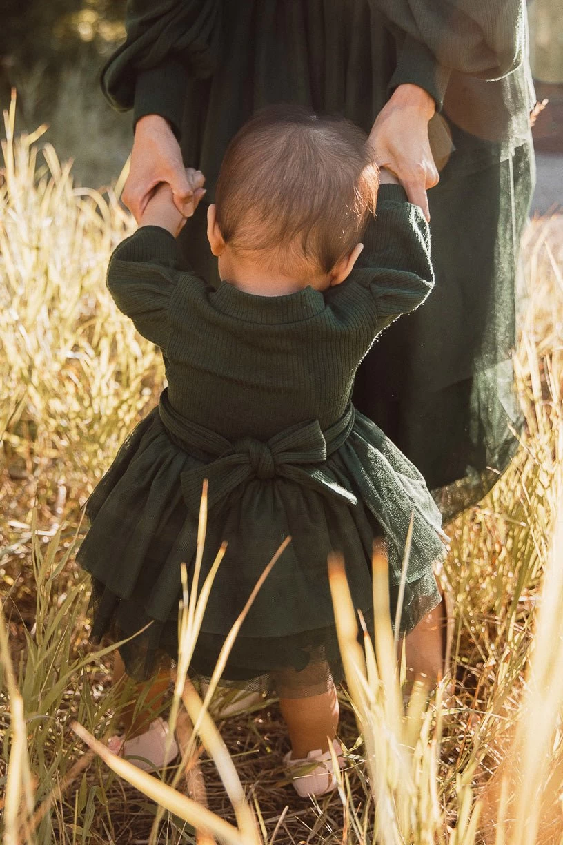 Baby Cosette Dress Set In Green - FINAL SALE - Image 4